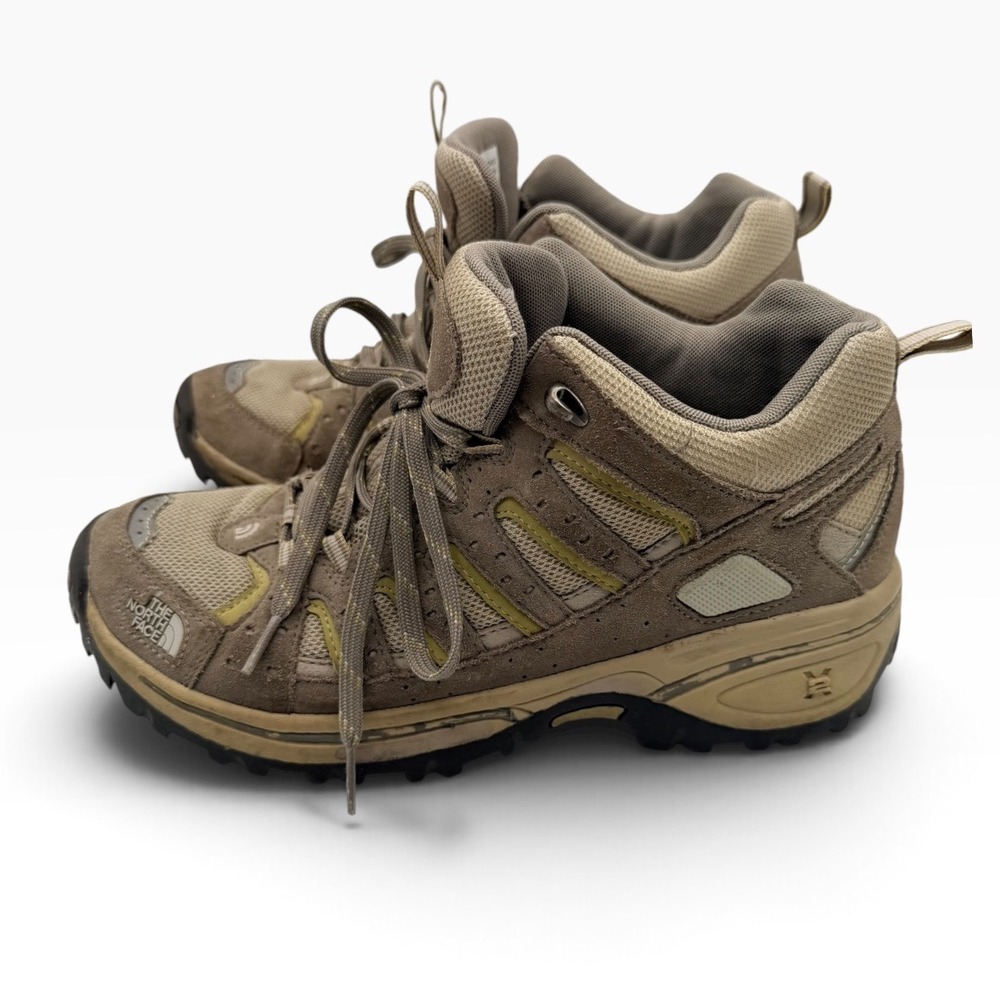 The North Face Hiking Boots Trail Suede Mesh Women's 10 Brown Gorpcore Outdoor